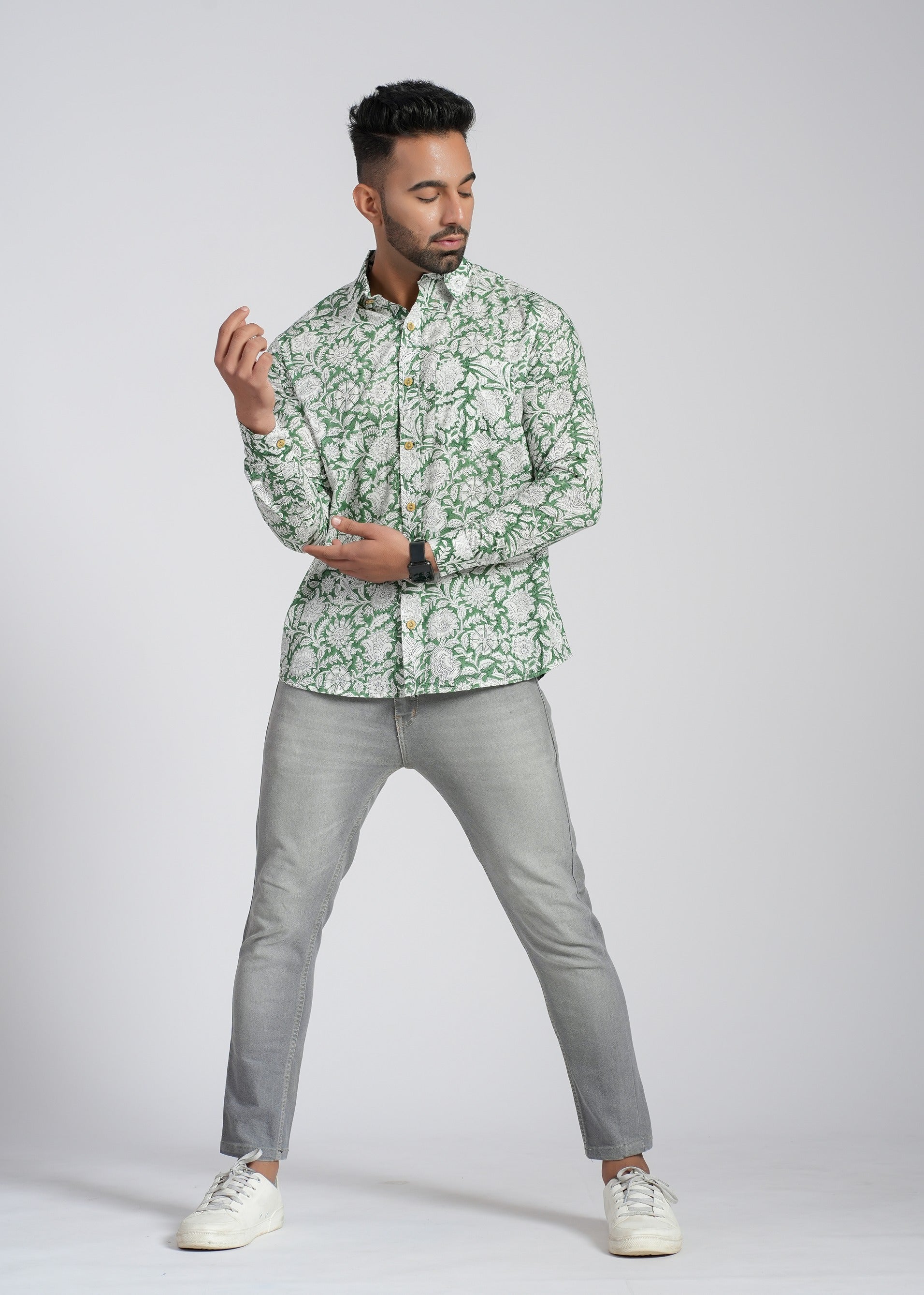 Cotton Printed Full Sleeve Shirt