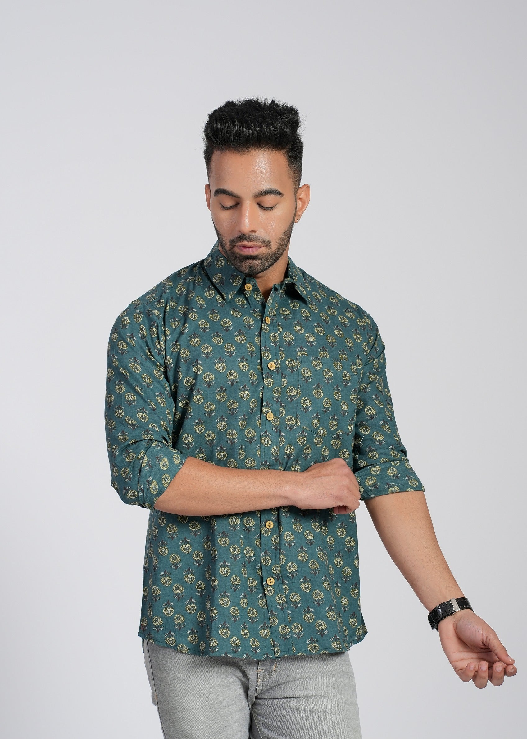 Cotton Printed Full Sleeve Shirt
