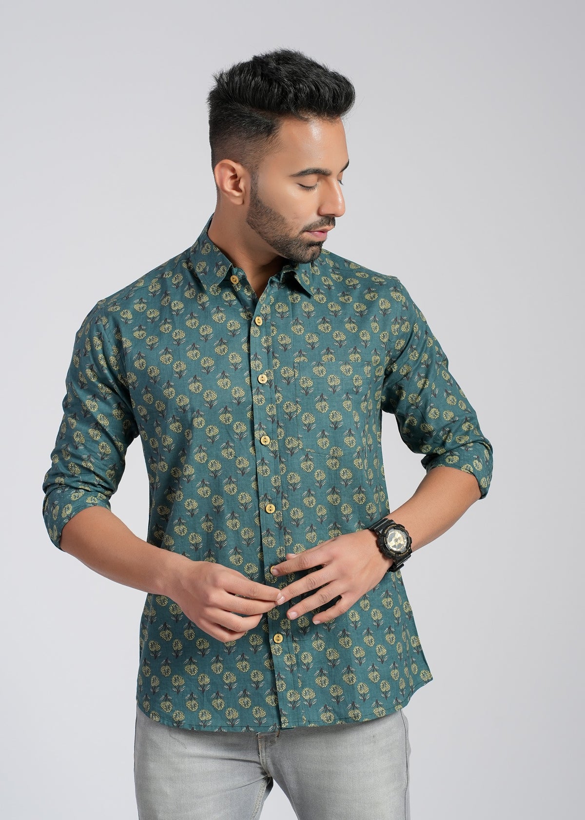 Cotton Printed Full Sleeve Shirt