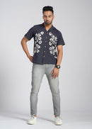 Cotton Shibori Hand Dyed Cotton Shirt
