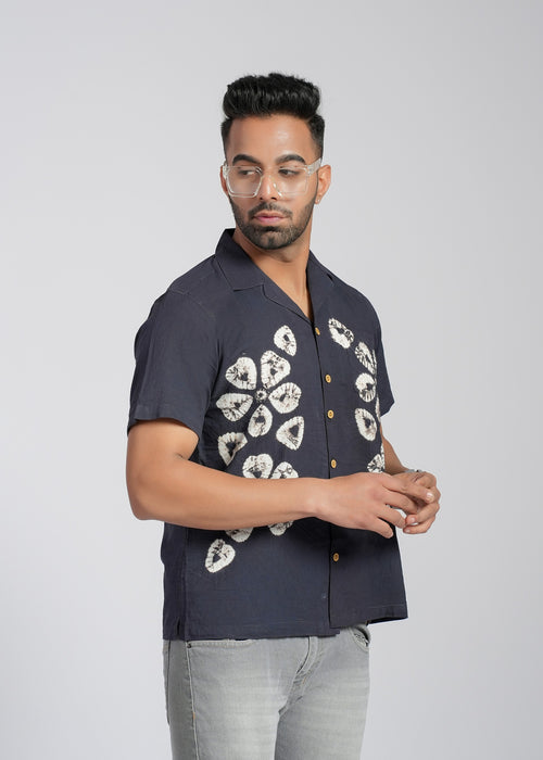 Cotton Shibori Hand Dyed Cotton Shirt