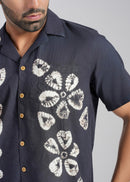 Cotton Shibori Hand Dyed Cotton Shirt