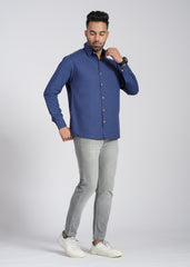 Cotton Poplin Full Sleeve Printed Shirt