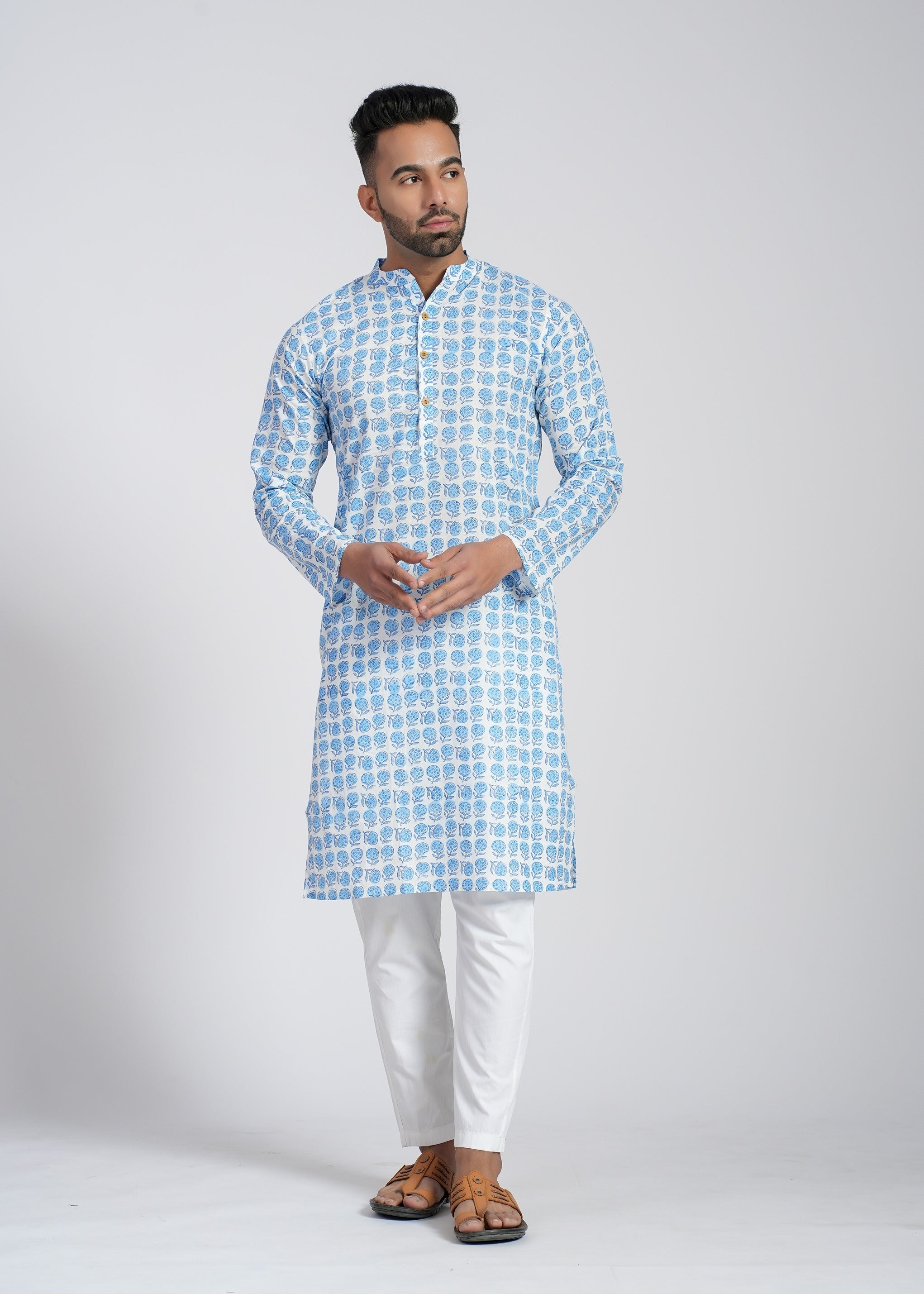 Cotton Printed Full Sleeve Kurtas