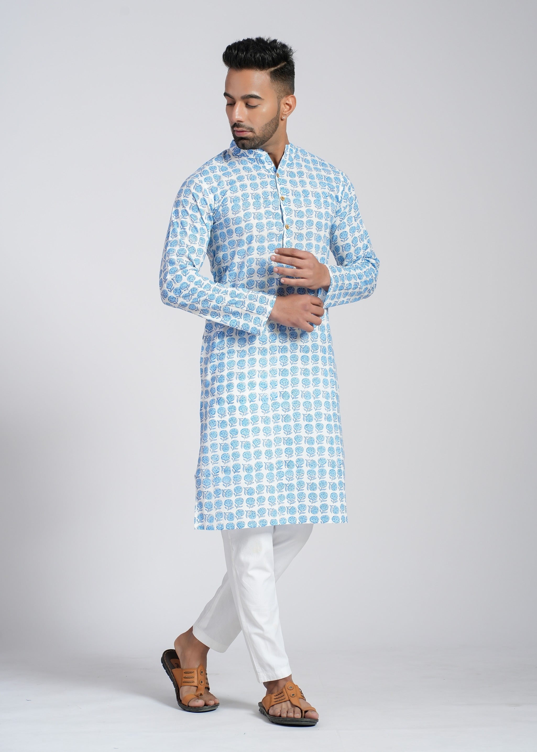 Cotton Printed Full Sleeve Kurtas