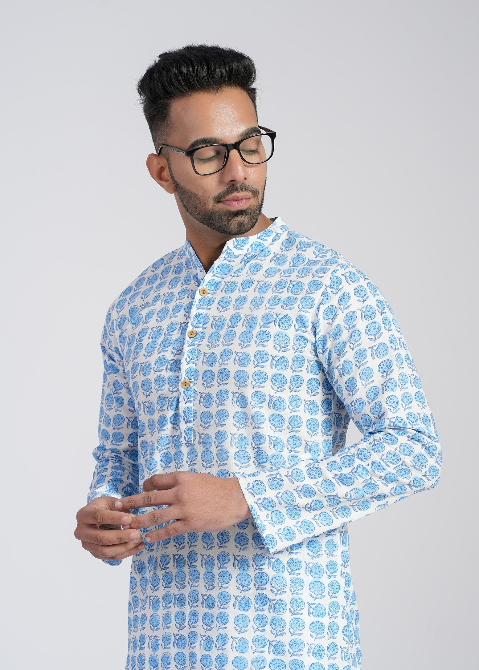 Cotton Printed Full Sleeve Kurtas