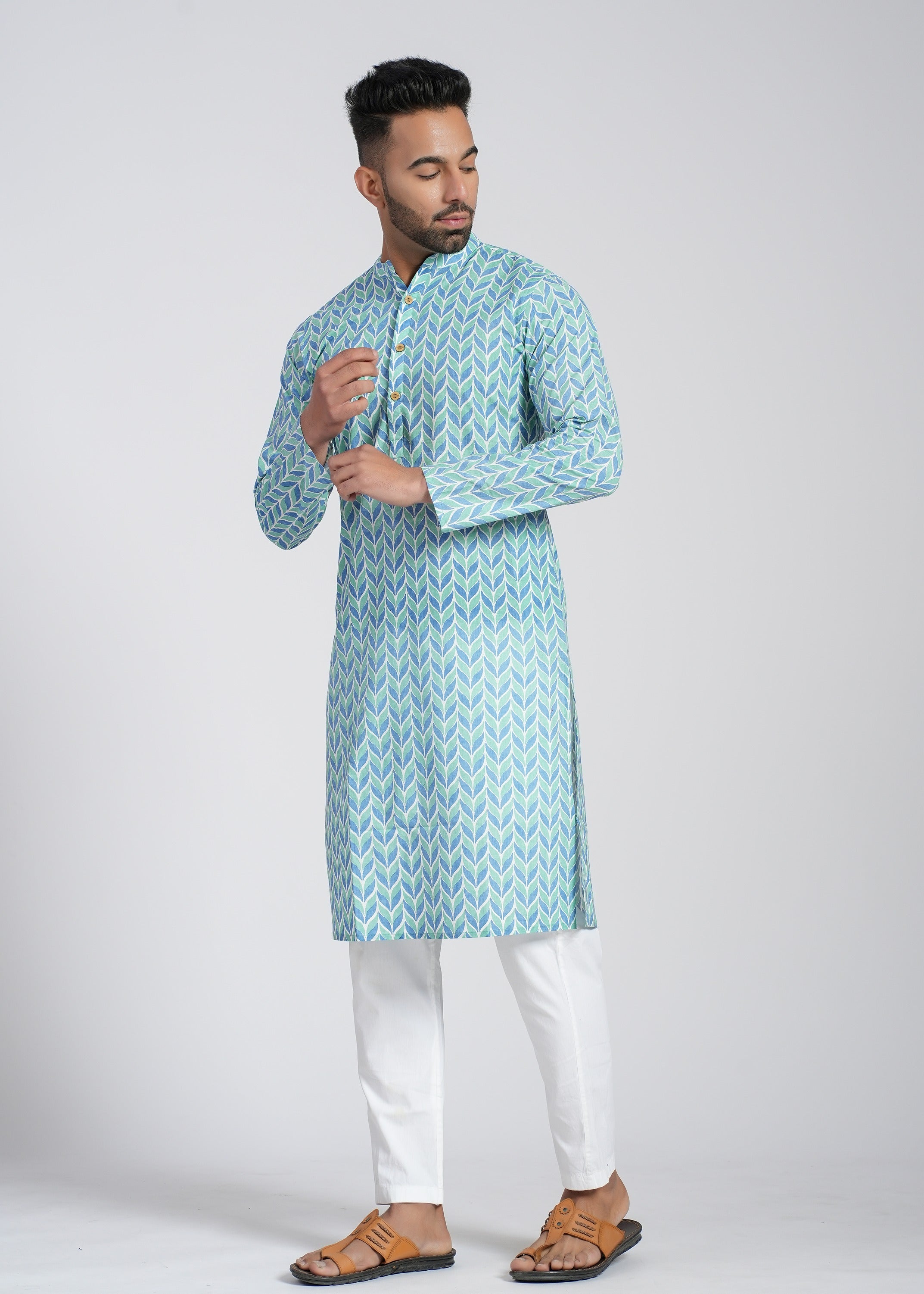 Cotton Printed Full Sleeve Kurtas