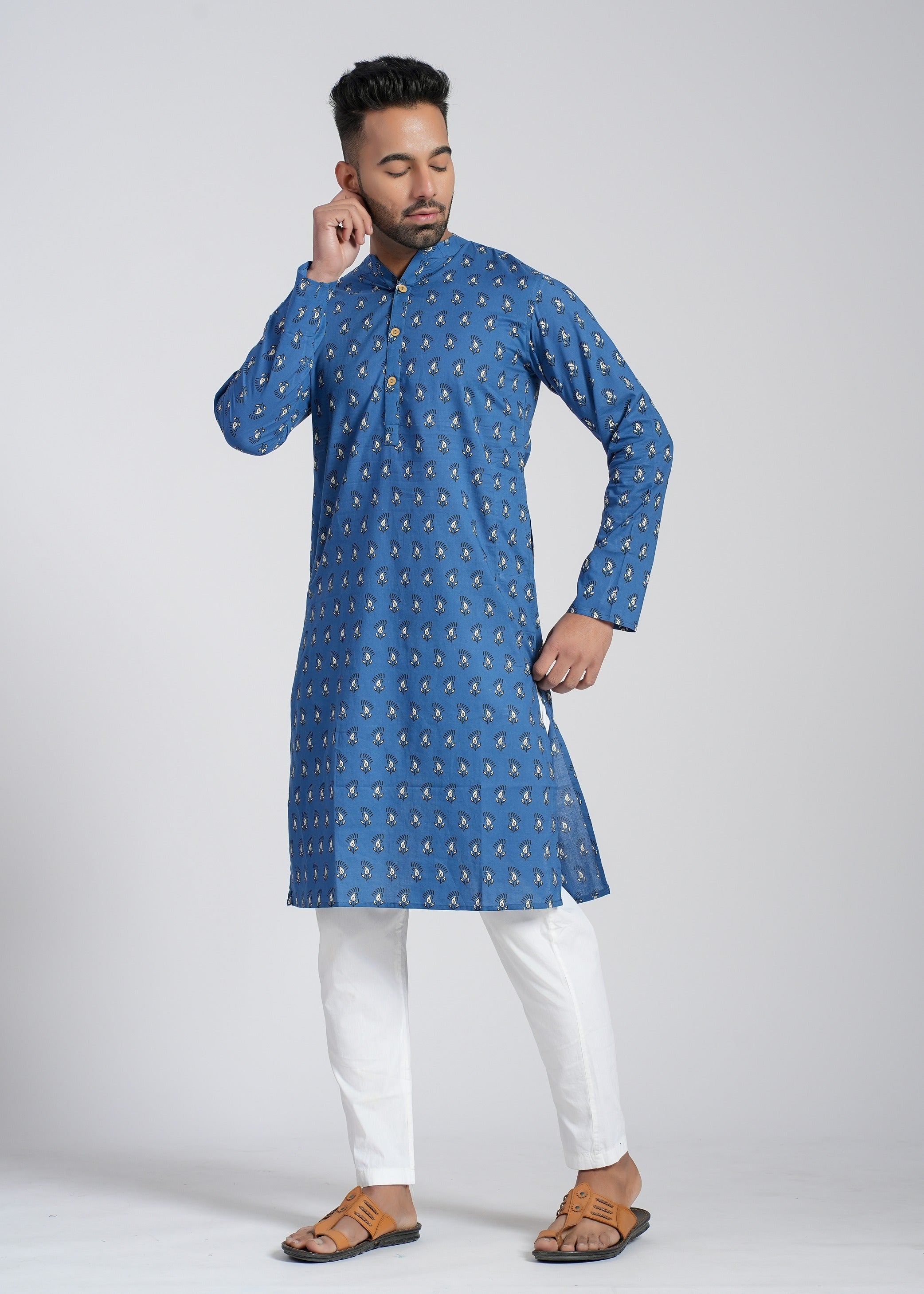 Cotton Printed Full Sleeve Kurtas