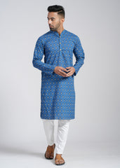Cotton Block Printed Full Sleeve Kurtas
