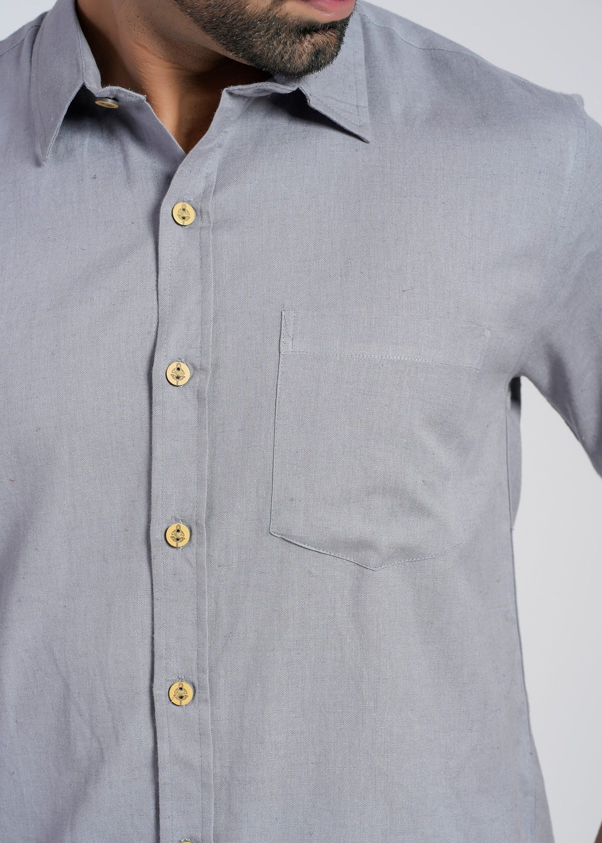 Cotton Flax Full Sleeve Shirt