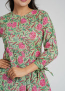Block Printed Cotton Short Top
