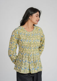 Block Printed Cotton Short Top