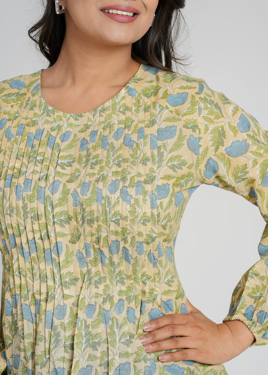 Amelia Block Printed Short Top