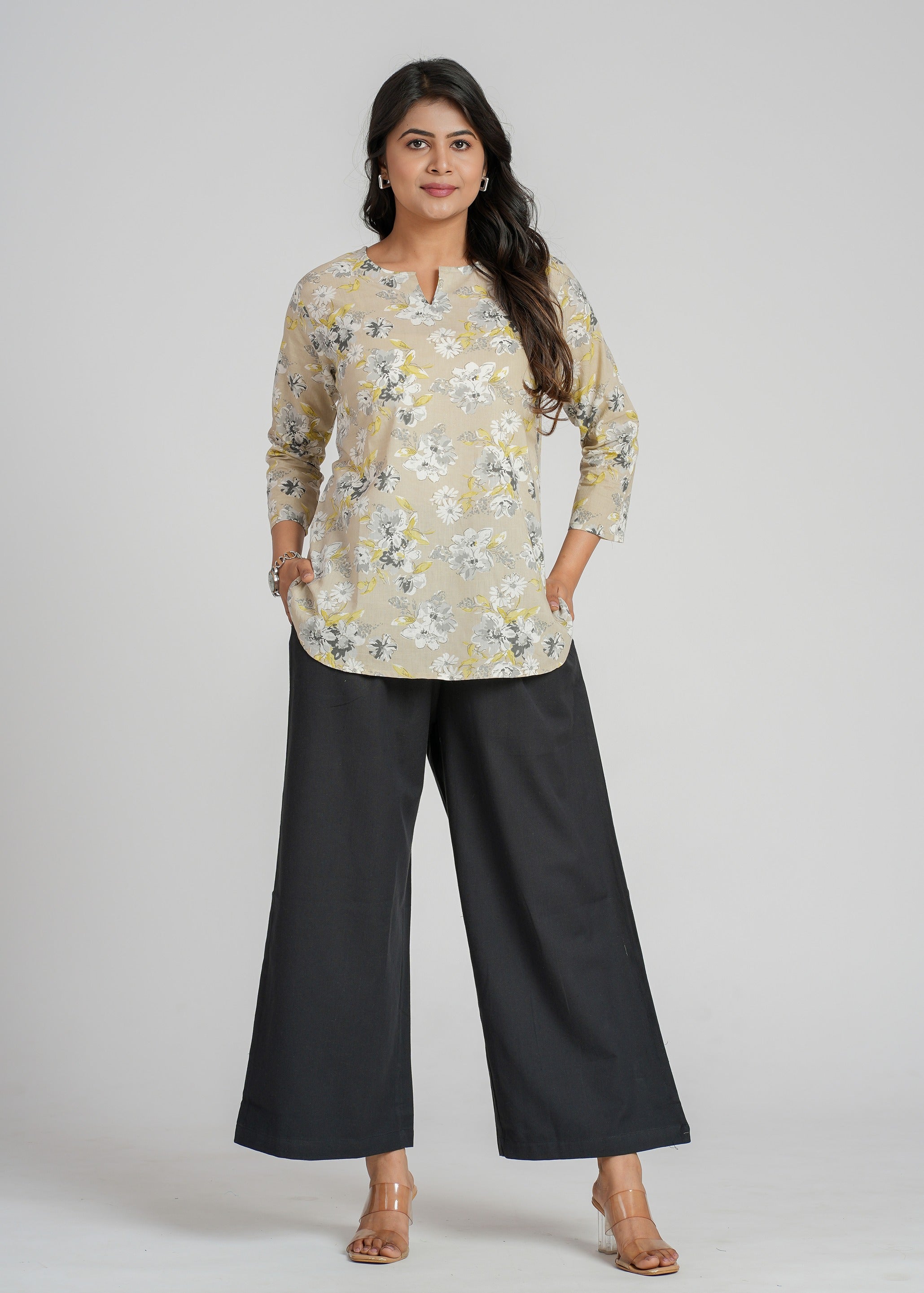 Block Printed Cotton Short Kurti