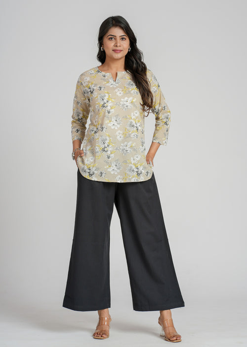 Block Printed Cotton Short Kurti