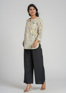 Block Printed Cotton Short Kurti