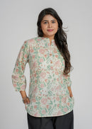 Block Printed Cotton Short Kurti