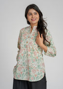 Block Printed Cotton Short Kurti