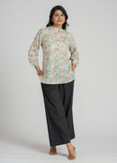 Block Printed Cotton Short Kurti
