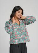 Women’s Cotton Block Printed Short Top