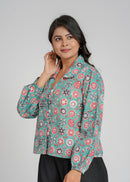 Women’s Cotton Block Printed Short Top