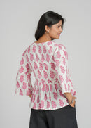 Block Printed Cotton Short Top