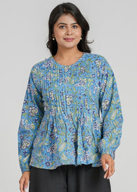 Block Printed Cotton Short Top