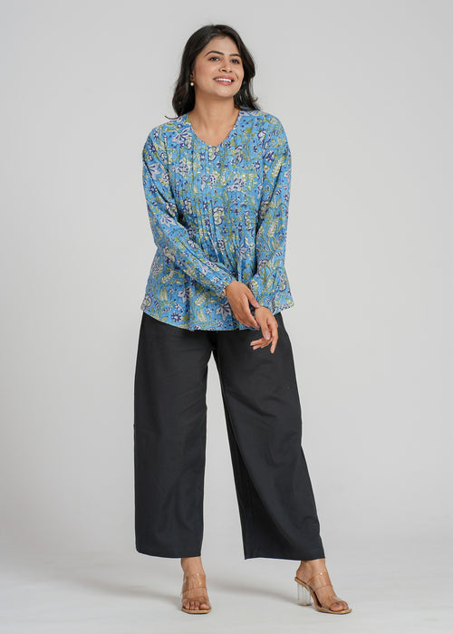 Block Printed Cotton Short Top