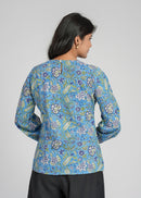 Block Printed Cotton Short Top