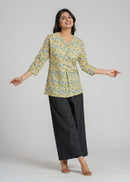 Block Printed Cotton Short Kurti