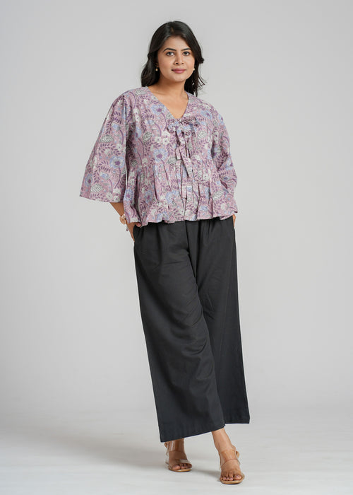 Block Printed Cotton Short Top