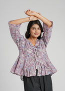 Block Printed Cotton Short Top