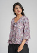 Block Printed Cotton Short Top