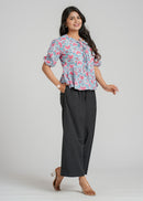Block Printed Cotton Short Top