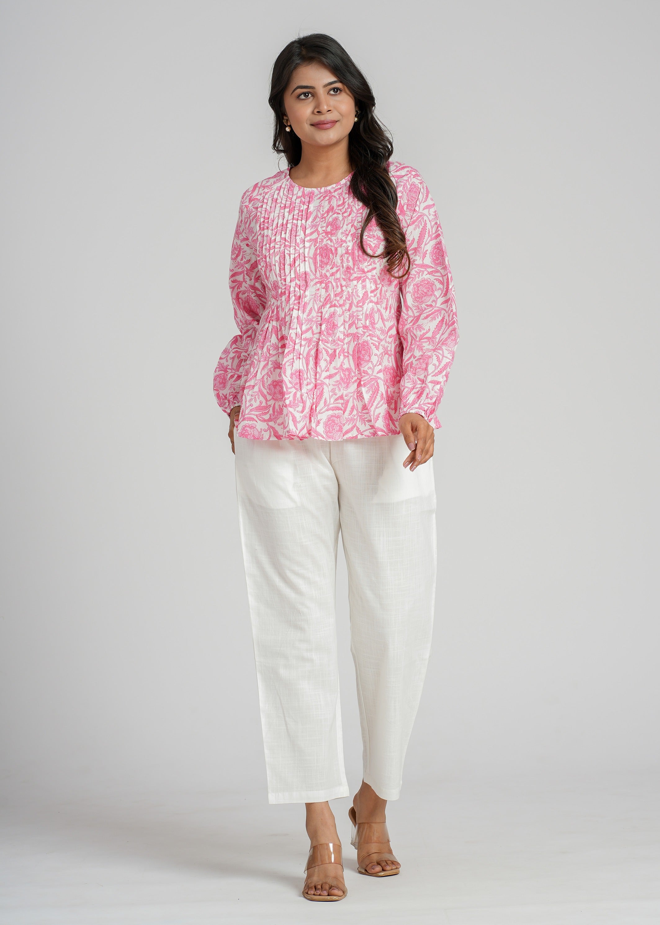 Block Printed Cotton Short Top