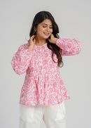 Block Printed Cotton Short Top