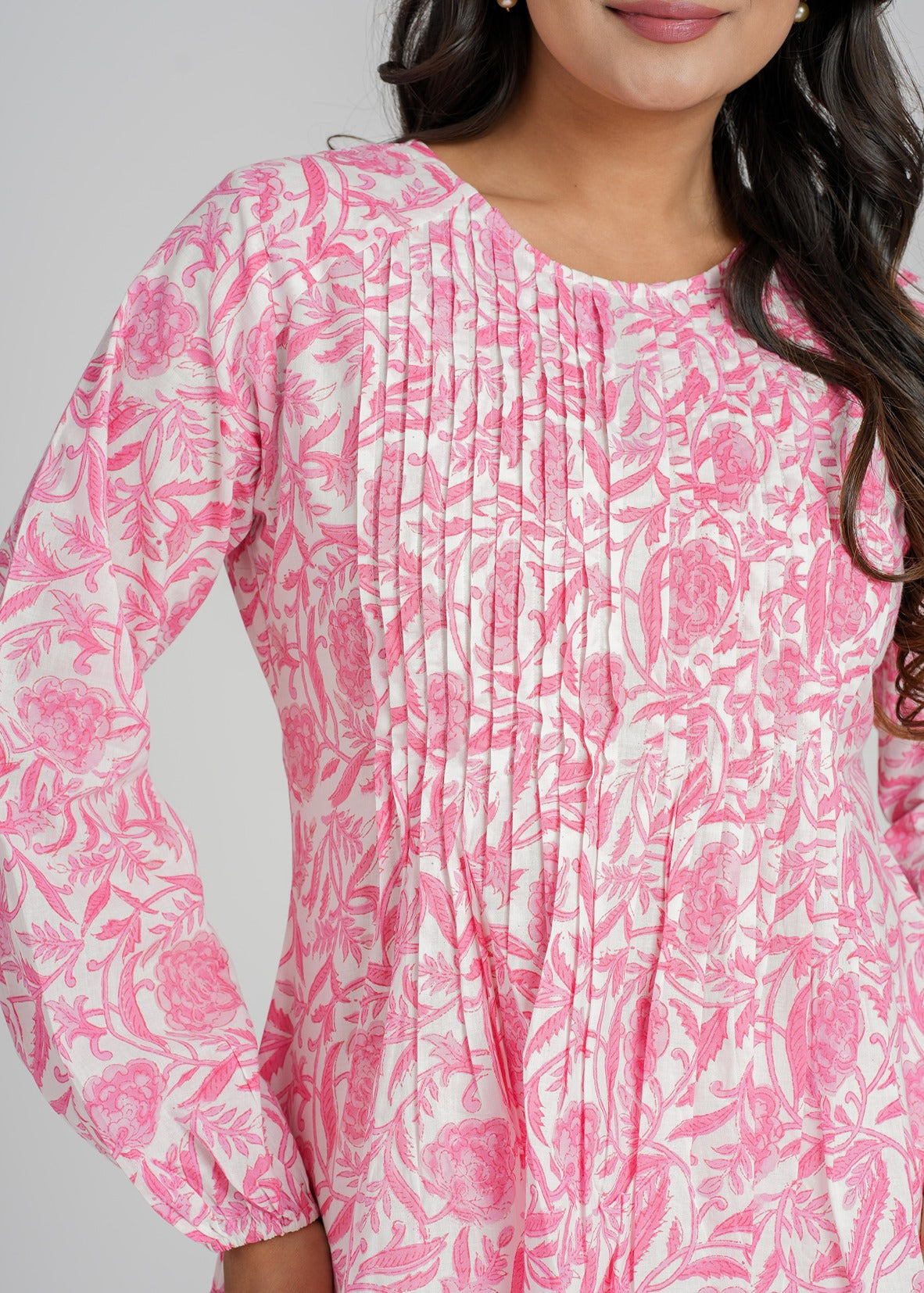 Block Printed Cotton Short Top