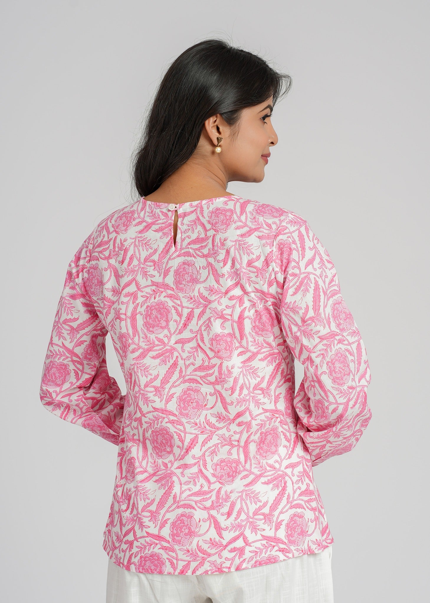 Block Printed Cotton Short Top
