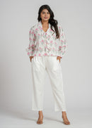 Women’s Cotton Block Printed Short Top