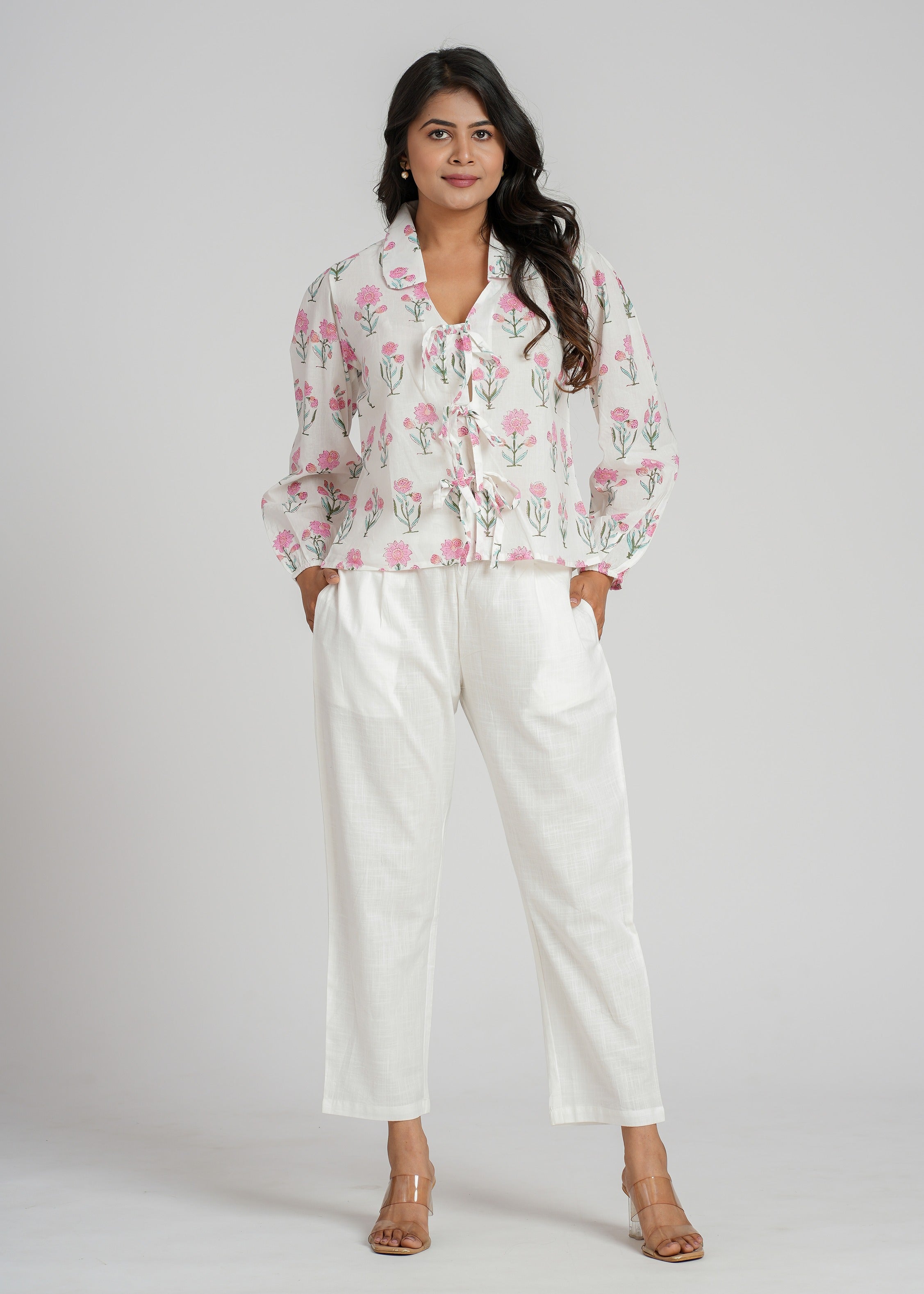 Women’s Cotton Block Printed Short Top