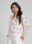 Women’s Cotton Block Printed Short Top