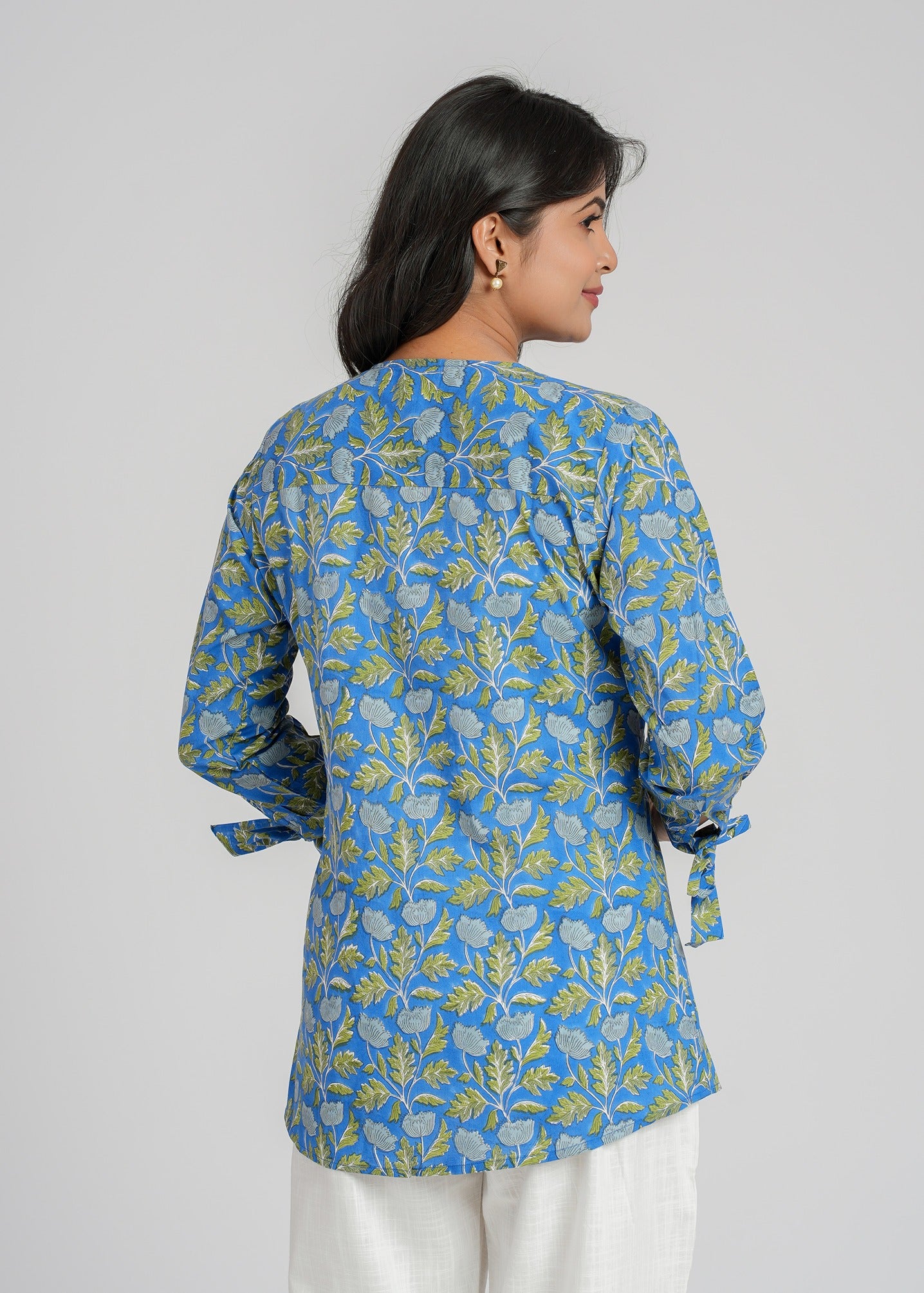 Block Printed Cotton Short Top