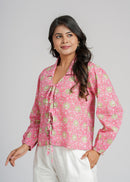 Women’s Cotton Block Printed Short Top