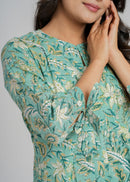 Block Printed Cotton Short Top