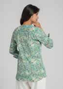 Block Printed Cotton Short Top