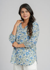Block Printed Short kurti