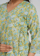 Block Printed Cotton Short Kurti