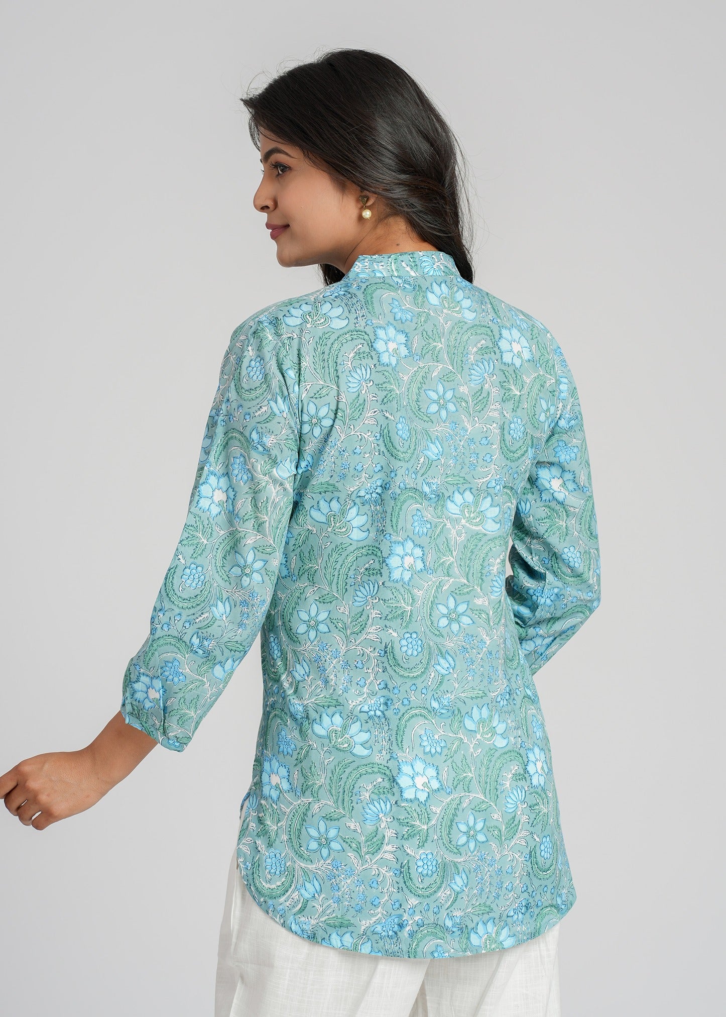 Block Printed Short Kurti