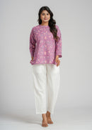 Block Printed Cotton Short Kurti