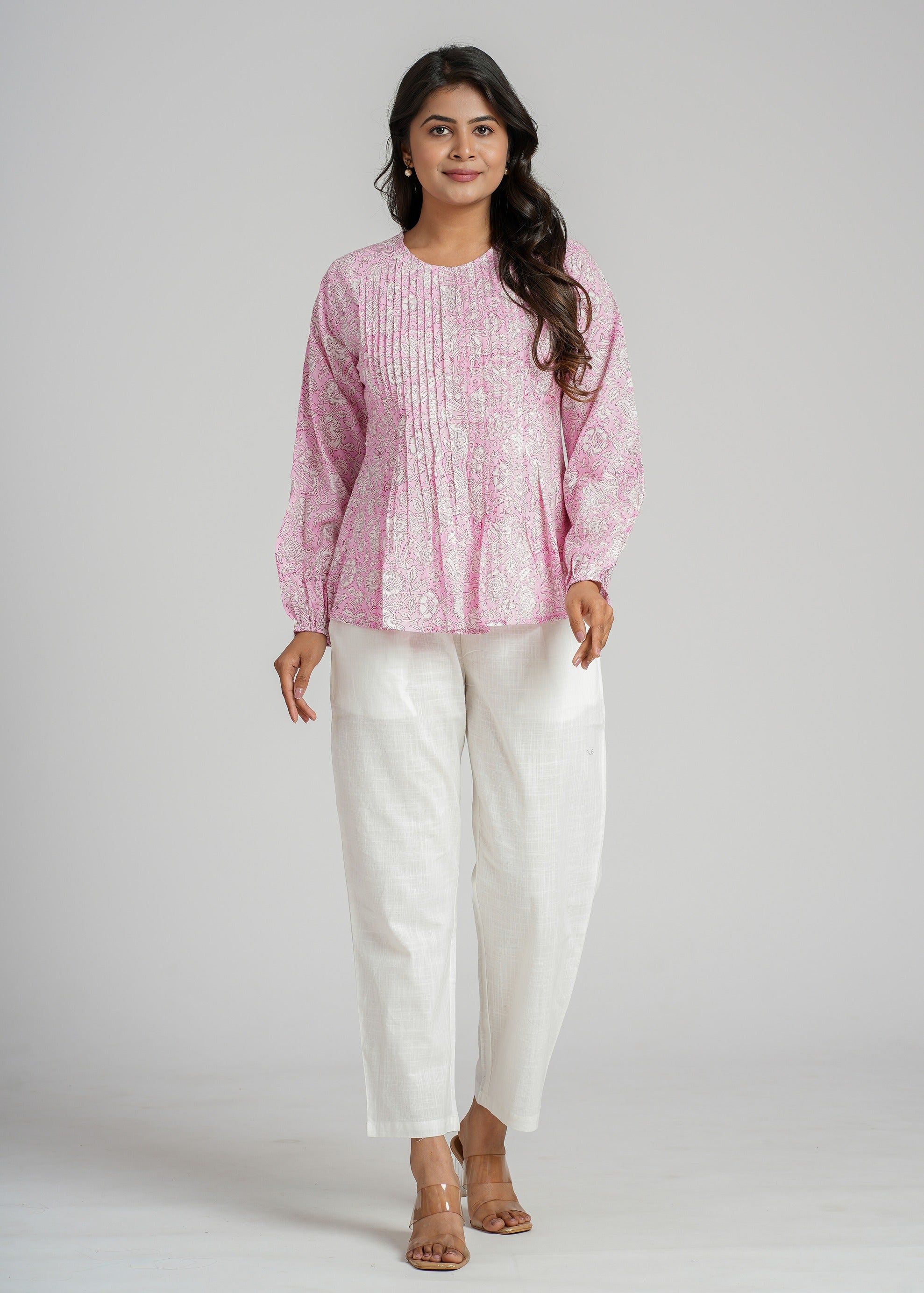 Block Printed Cotton Short Top